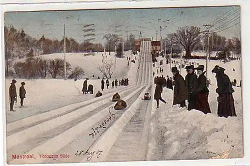 16141 Ak Montreal Kanada Tobaggon Slide 1907