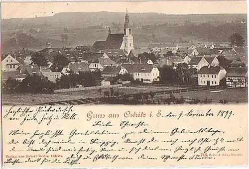 16120 AK Gruß aus Ostritz in Sachsen, 1903