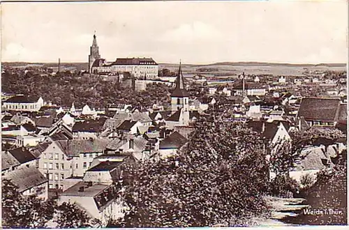 16092 Ak Weida in Thüringen Totalansicht 1938