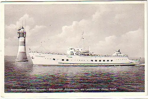 16088 Ak Wilhelmshaven Bateau de bain "Rüstringen" 1957