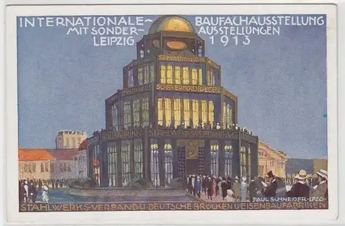 16085 Ak Leipzig Internationale Baufachausstellung 1913