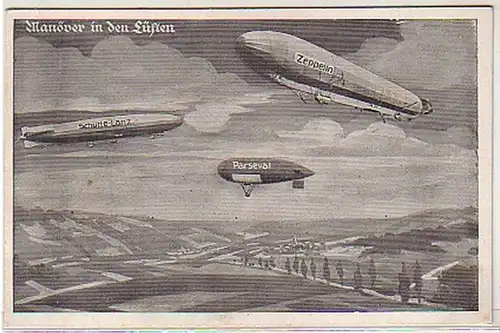 16056 Ak Zepplin, Parseval, Schütte Lanz vers 1915