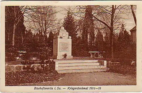 16044 AK Bischofswerda i. Sachsen Kriegerdenkmal 1933