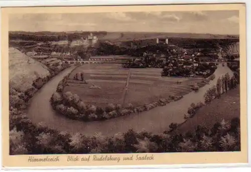 16035 Ak vue ciel sur Rudelsburg et Saaleck