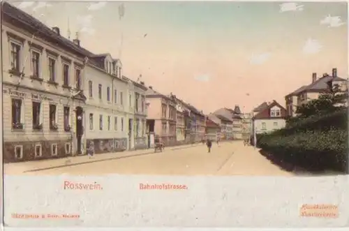 16031 Ak Rosswein Bahnhofstrasse 1902