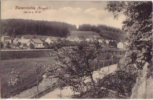 16027 Ak Moulin d'abeilles dans les montagnes Métallifères Vue totale 1912
