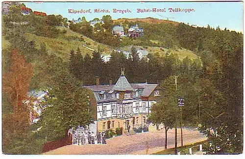 16016 Ak Kipsdorf Bahnh Hotel Tellkoppe 1916