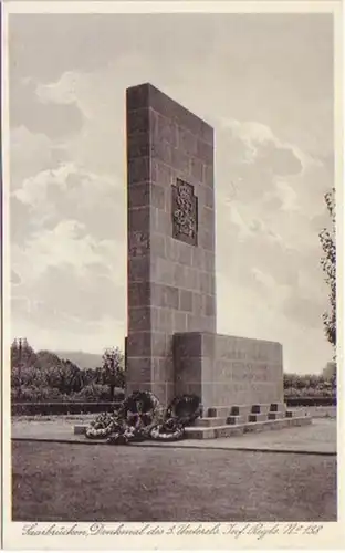15993 Ak Saarbrücken Denkmal Inf.Regiment Nr.138