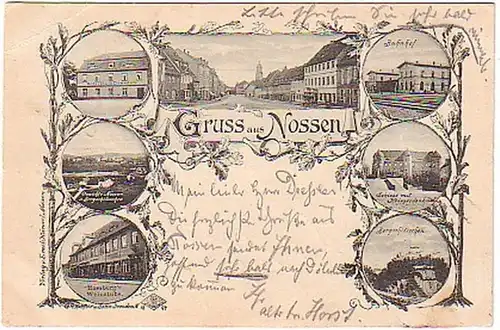 15989 Multi-image Ak Gruss de Nossen Gare, etc 1897