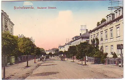 15978 Ak Bischofswerda Bautzner Strasse um 1910