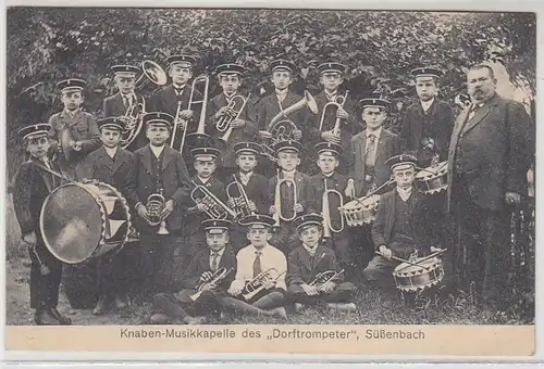 15969 Ak Süßenbach Knaben Musikkapelle um 1915