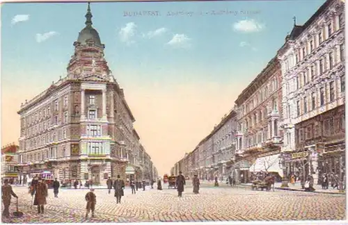 15955 Ak Budapest Andrassy Strasse um 1910