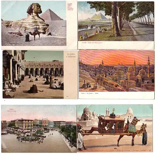 15939/6 Ak Ägypten Kairo Le Cairo usw. um 1912