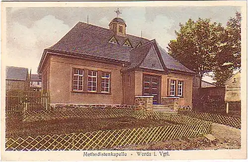 15931 AK Methodistenkapelle-Werda i.Vgtl. um 1930