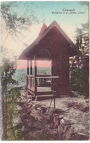 15921 Ak Tharandt Waldblick b.d."Stillen Liebe" um 1910