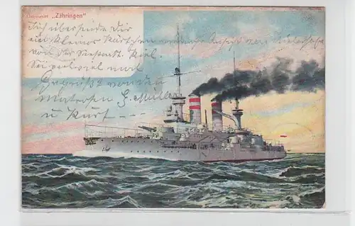 15912 Ak deutsches Linienschiff "Zähringen" 1904
