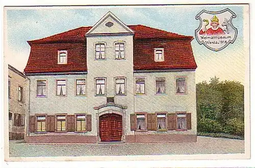 15910 Ak Werdau Musée d'origine 1916