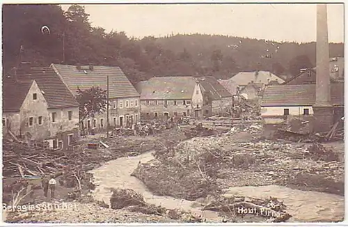 15905 Foto Ak Berggießhübel Unwetterkatastrophe um 1910