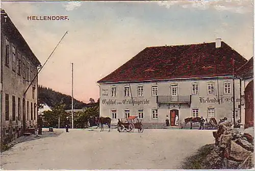 15891 Ak Hellendorf Gasthof au tribunal de l'Erblehn 1918