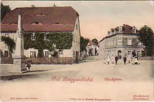 15893 AK Bad Berggieshübel Marktplatz 1901