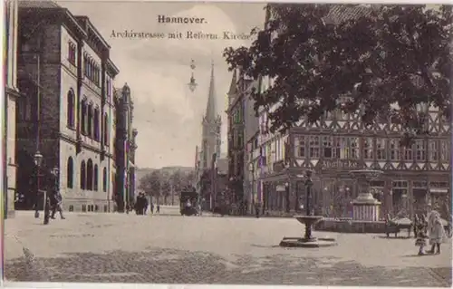 15880 Ak Hannover Archivesstrasse avec l'église 1905