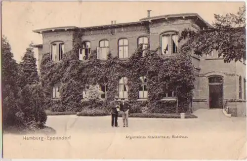 15867 Ak Hamburg-Eppendorf Hôpital, Badhaus 1905