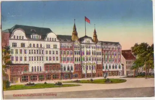 15863 Ak Gewerkschaftshaus Hamburg 1919
