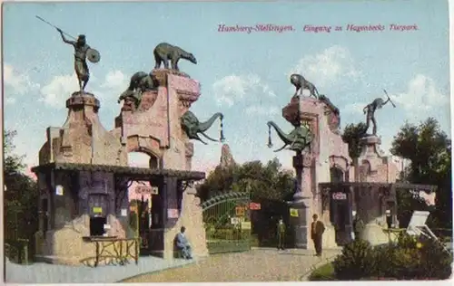 15847 Ak Hamburg Stellingen Hagenbecks Tierpark um 1915