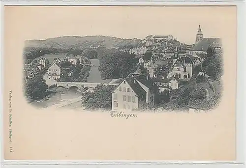 15840 Ak Tübingen Totalansicht um 1900