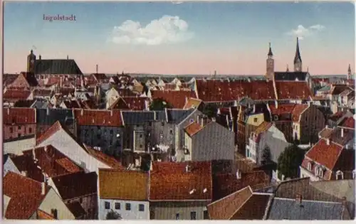 15828 Ak Ingolstadt Totalansicht um 1915