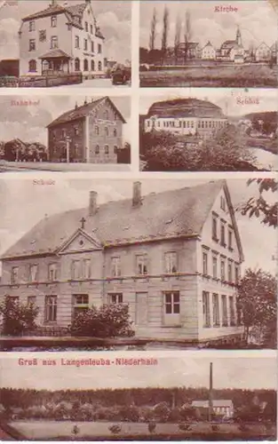 15818 Mehrbild Ak Gruß aus Langenleuba Niederhain 1912
