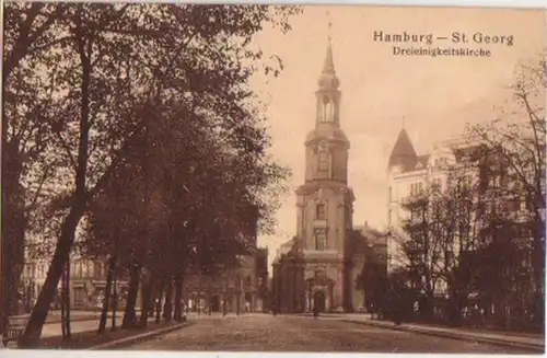 15812 Ak Hamburg St.Georg Dreieinigkeitskirche 1914