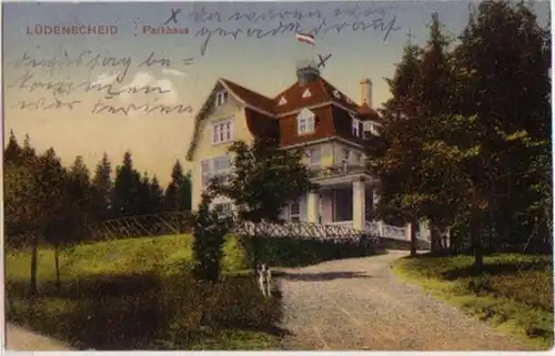 15789 Ak Lüdenscheid Parkhaus 1913