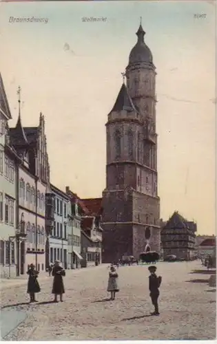 15779 Ak Braunschweig Le marché de la laine vers 1908