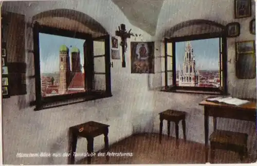15771 Ak Munich Vue de la tour de Peter 1935