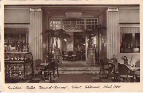 15722 Post Ak Erfurt Conditorei Café 1941