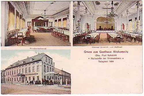 15716 Ak Gruss aus Gasthaus Altchemnitz 1911