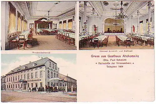 15716 Ak Gruss de l'auberge Altchemnitz 1911