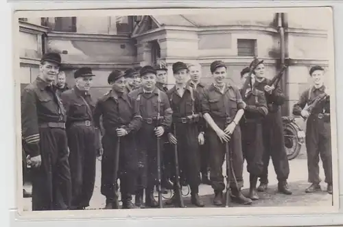 15707 Foto Kampfgruppen der DDR in Uniform um 1955