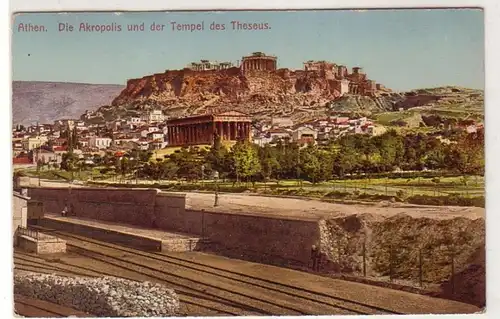 15701 Ak Athènes Acropole et Temple de Thésée vers 1910
