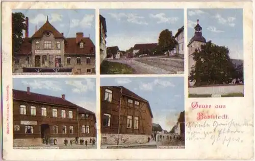 15683 Multi-image Ak Gruss de Berlstedt Gasthof etc. 1913
