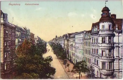 15674 Ak Magdeburg Kaiserstrasse 1907