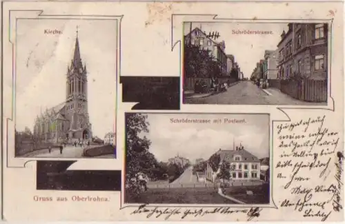 15663 Mehrbild Ak Gruss aus Oberfrohna 1912