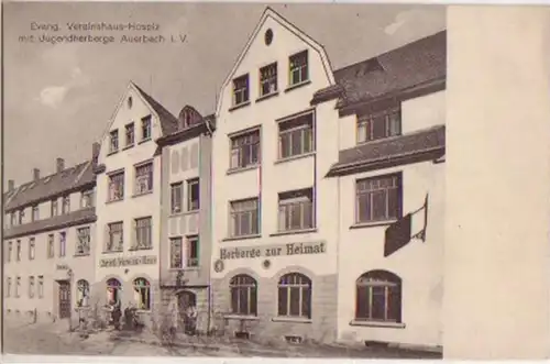 15659 Ak Vereinshospiz mit Jugendherberge Auerbach 1910