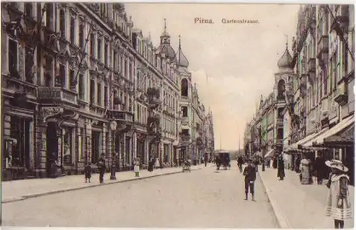 15637 Ak Pirna Gartenstrasse 1907