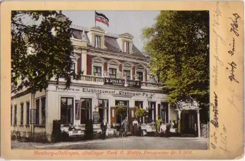 15585 Ak Hamburg-Stellingen Etablissement C. Hattje 1911