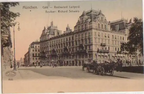 15584 Ak Munich Café Restaurant Luitpold vers 1910