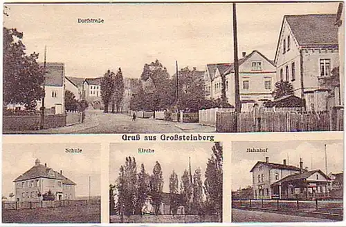 15572 Multi-image Ak salutation en Grosssteinberg vers 1920