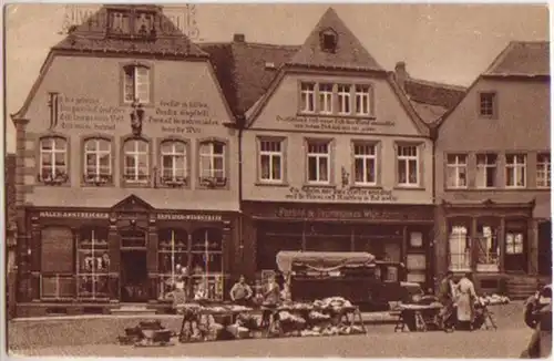 15558 Ak St.Wendel Häuser am Domplatz um 1925