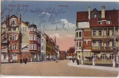 15532 Ak Moers am Rhein Steinstrasse 1921